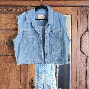 Vintage denim vest/jacket XL exc cond